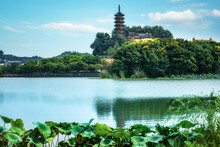Jinshan Is A Buddhist Holy Place In The South Of The Yangtze River. Zhenjiang, China.