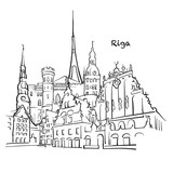 Fototapeta Boho - Famous buildings of Riga
