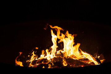 Fire at night