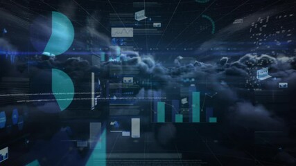 Financial data processing against clouds