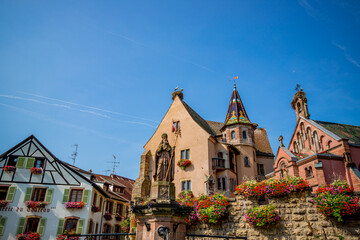 Poster - Place du Château de Saint-Léon à Eguisheim