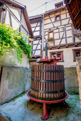 Poster - Dans le village de Eguisheim