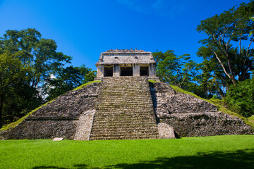 Old ruins of a temple, Temple Of The Count, Palenque, Chiapas, Mexico