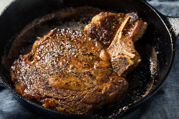 Canvas Print - Grass Fed Cooked Ribeye Steak