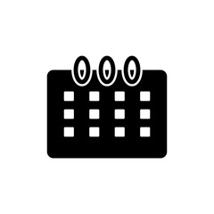 Sticker - Calendar Icon Design Vector Template Illustration