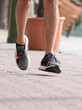© rdonar - Regular run in outdoors in park. Hard red pavement