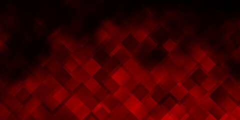 Wall Mural - Dark Red vector template with rectangles.