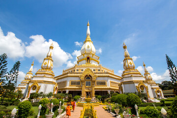 High building temple and beautiful sky