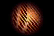 Blurry Dotted Background / Mesh In Yellow/orange Color. Orange Mesh In Blur.