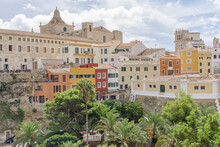Skyline Of The Old Town Of Mahon, Minorca Island