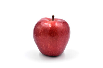 Red apple on the light background.