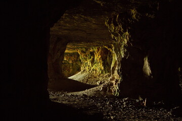 Abandoned Shiryaevsky quarries near the village of Shiryaevo, Samara region, Russia.