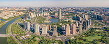 China Zhengzhou CBD Aerial Photography