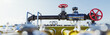 © Photocreo Bednarek - Gas tap with pipeline system at natural gas station.