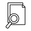 © Jeronimo Ramos - document pages and magnifying glass icon, line style