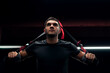 © Yekatseryna - Man bodybuilder perform exercise with TRX in GYM