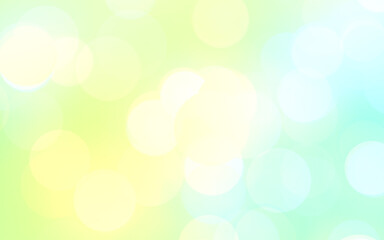 Green white and yellow luxury focus blur background. Abstract bokeh soft light gradient for concept ecology with graphic design poster banner and backdrop.