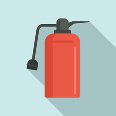 Poster - Fire extinguisher safety icon. Flat illustration of fire extinguisher safety vector icon for web design