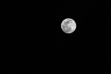 full moon in the night sky