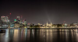 Fototapeta  - View of the Tower of London at night with bright lights