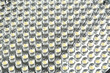 Close up on a grid of an LED array