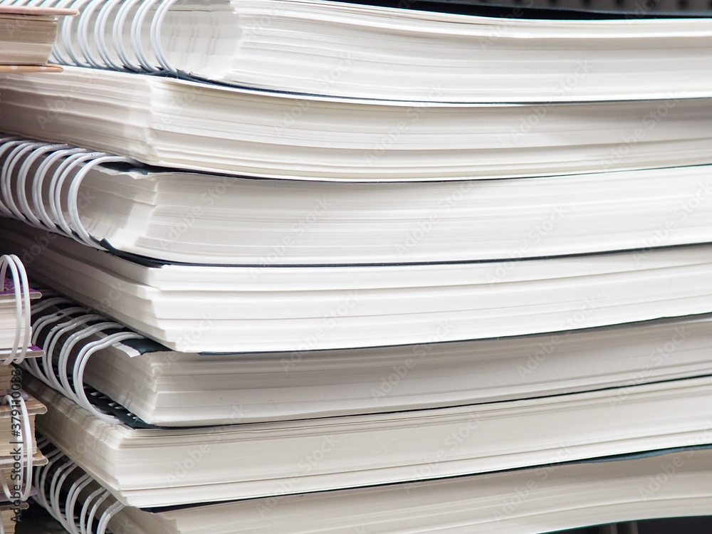 Notebook Documents Spring-bound documents. Documents fastened by a spring. Craft notepads ...