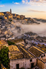 Panoramic view of Matera, Basilicata, Italy