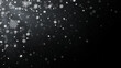 © fim.design - Snowflakes fade from top corner. Blizzard overlay, cold winter snow and Christmas snowfall vector illustration