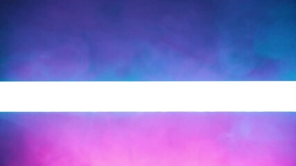 Wall Mural - Colorful smoke and neon line for text