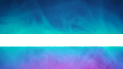 Wall Mural - Colorful smoke and neon line for text