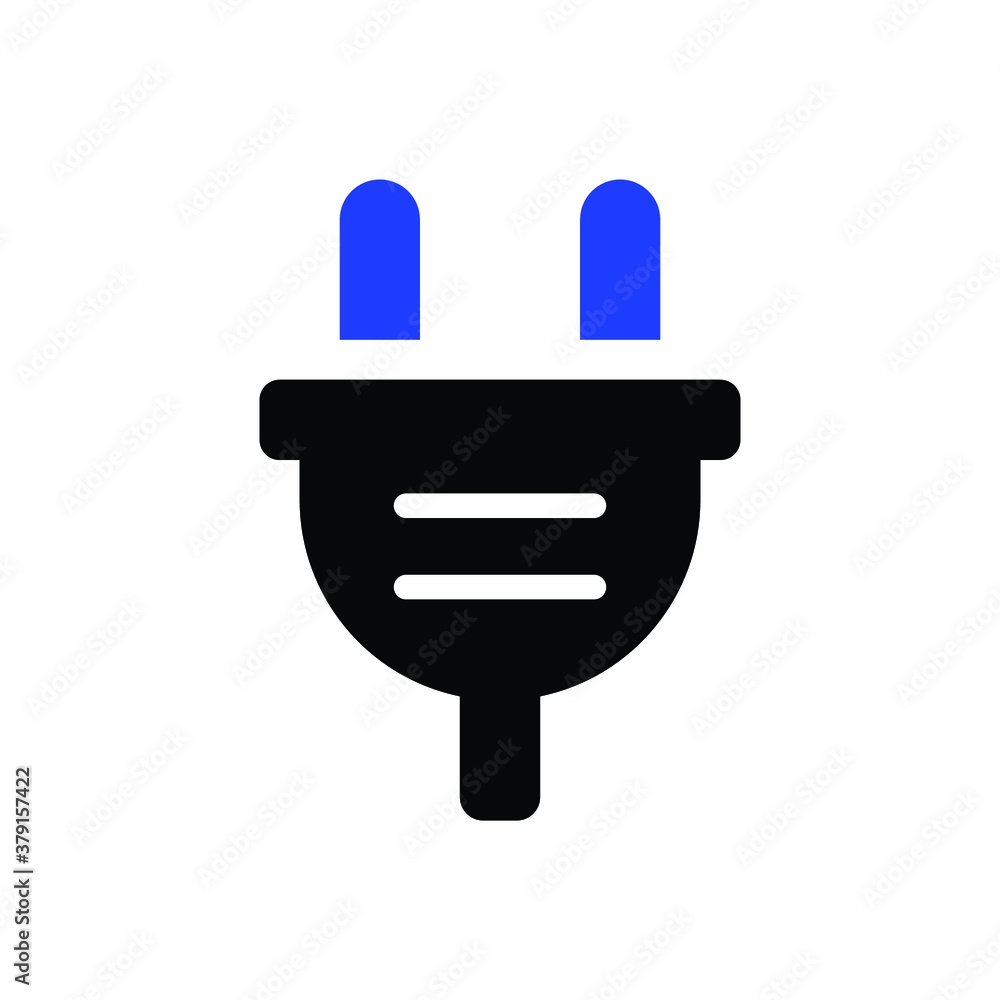 Electrial plug, Power cord icon for web and mobile Stock Vector | Adobe ...