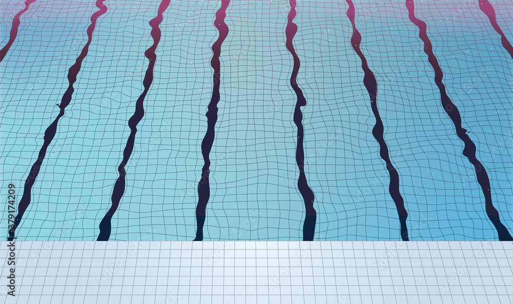 Aesthetic tint pastel swimming pool with sparkle ripple reflect on ...