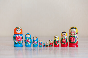 Russian doll. set of 10 pieces