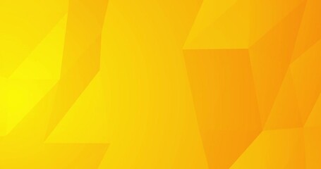 Wall Mural - abstract yellow orange background with 3d polygonal shapes. animated looped business animation for h
