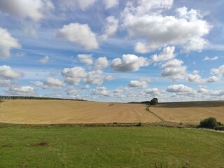 landscape with sky and clouds