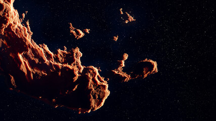 Wall Mural - universe filled with stars, deep space nebula and galaxy