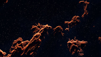 Wall Mural - universe filled with stars, deep space nebula and galaxy