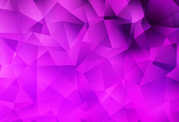 Light Purple vector gradient triangles template.