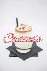 Poster - white russian cocktail