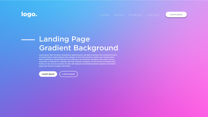 abstract landing page gradient background