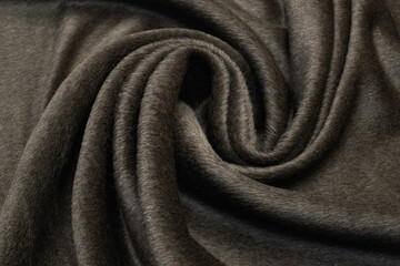 Wall Mural - Light brown knitwear made of wool, alpaca and acrylic. Background, pattern.