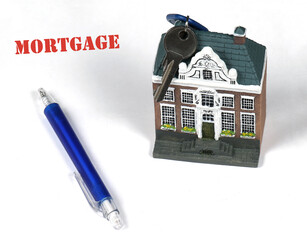 House mortgage with key