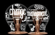 Light Bulbs with Change Management Concept