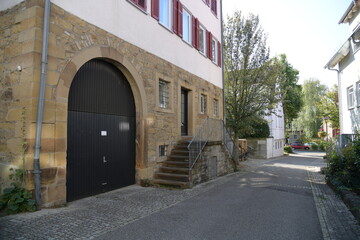 Wall Mural - eine historische Dorfstraße