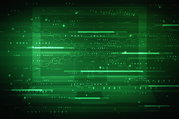 2d illustration technology background