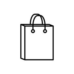 Sticker - Sopping Bag Flat Icon Design Vector Template Illustration