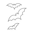 halloween bats design, happy holiday and scary theme Vector illustration