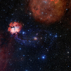 Canvas Print - science fiction space wallpaper. elements of this image furnished by nasa