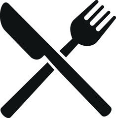 Sticker - fork icon. spoon icon vector