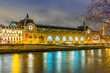 orsay museum in paris at night